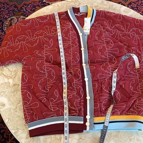 NWT Kimchi Blue Urban Outfitters Duncan Quilted Oversized Varsity Jacket - Picture 15 of 15